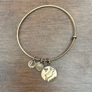Alex and Ani Gold Aries Charm Bracelet